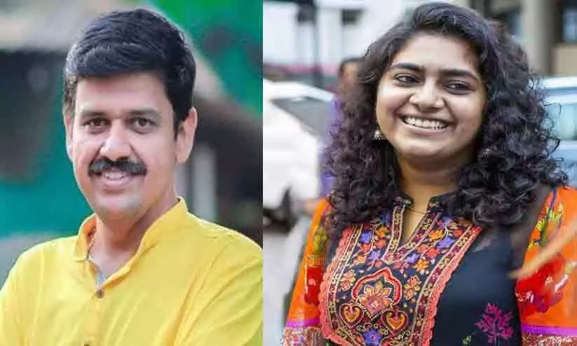 നടി നിമിഷ സജയൻ നികുതി വെട്ടിപ്പ് നടത്തിയെന്ന് സന്ദീപ് വാര്യർ 1 nimisha 3