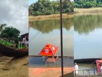 ആറന്മുള തിരുവോണത്തോണി പമ്പയാറ്റിൽ മുങ്ങി