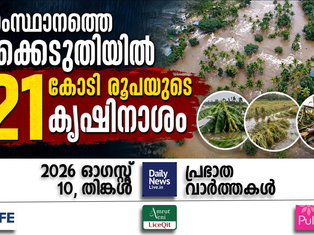 പ്രഭാത വാര്‍ത്തകള്‍ | ഓഗസ്റ്റ് 10, തിങ്കള്‍