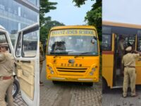 കുട്ടികളുടെ യാത്രാസുരക്ഷ ഉറപ്പാക്കുന്നതിനായി എറണാകുളം എൻഫോഴ്സ്മെന്‍റ് ആർടിഒ ബിജു ഐസക്കിന്‍റെ നേതൃത്വത്തിൽ സ്കൂൾ ബസുകളിൽ മിന്നൽ പരിശോധന നടത്തി